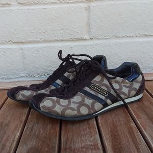 Coach Kathleen suede tennis shoes canvas